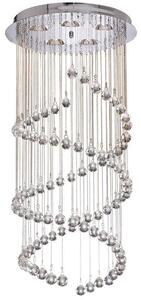 Searchlight 8843CC Spiral 5 Light Chandelier In Chrome And Crystal