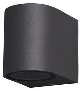 Mantra M6512 Kandanchu 1 Light Round Outdoor Wall Light In Anthracite - H: 80mm
