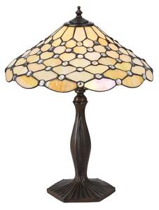 Interiors 1900 64301 Pearl Tiffany Medium Table Lamp - Height: 500mm