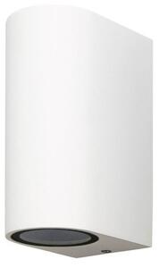 Mantra M6511 Kandanchu 2 Light Curved Outdoor Wall Light In Sand White - H: 150mm