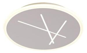 Mantra M6672 Kenzo LED Flush Ceiling Light In Sand White - Dia: 372mm