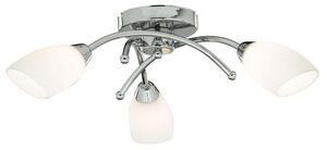 Searchlight 8183-3CC Opera 3 Light Flush Ceiling Light In Chrome