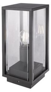 Mantra M6490 Meribel 1 Light Outdoor Pedestal Lamp Light In Graphite
