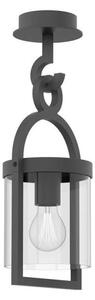 Mantra M6553 Maya 1 Light Outdoor Semi Flush Ceiling Light In Anthracite - H: 445mm