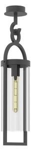 Mantra M6554 Maya 1 Light Outdoor Semi Flush Ceiling Light In Anthracite - H: 620mm