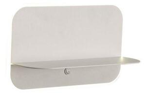 Mantra M6875 Lanzarote Wall Light With Shelf And USB Socket In Matt White