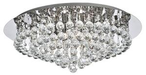 Searchlight 3408-8CC Hanna 8 Light Crystal Flush Ceiling Light In Polished Chrome