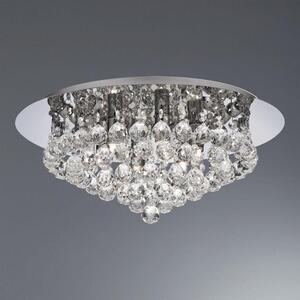 Searchlight 3406-6CC Hanna 6 Light Flush Ceiling Crystal Light In Polished Chrome
