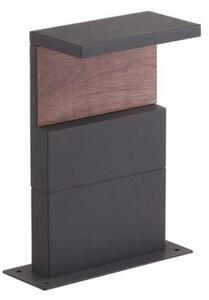 Mantra M6771 Ruka Outdoor 13 Watt LED Post Light In Anthracite And Walnut