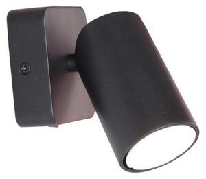 Mantra M6714 Sal 1 Light Switched Wall Spotlight In Matt Black