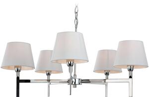 Firstlight 8219PST Transition 5 Light Chandelier With Cream Shades