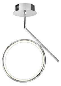 Mantra M6594 Olimpia CH 20 Watt Semi Flush Ceiling Light In Polished Chrome/Opal White - L: 400mm