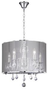 Searchlight 4805-5CC Olivia 5 Light Chrome Finish Ceiling Pendant