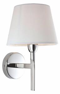 Firstlight 8217PST Transition 1 Light Wall Lamp In Stainless Steel With Cream Shade