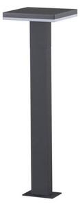 Mantra M6498 Tignes 10 Watt LED Pillar Light In Anthracite And Frosted Glass - H: 600mm