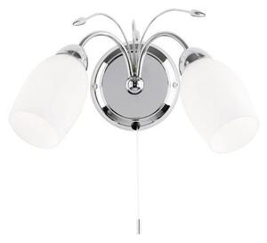 Endon 2007-2WBCH Double Wall Light In Chrome
