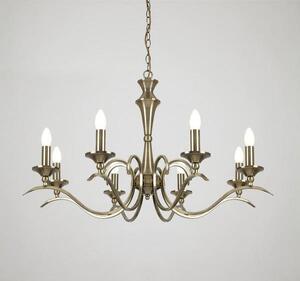 Endon KORA-8AB 8 Light Chandelier With Antique Brass Finish