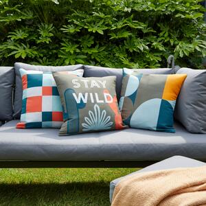 Elements Set of 3 Printed Outdoor Cushion Covers MultiColoured