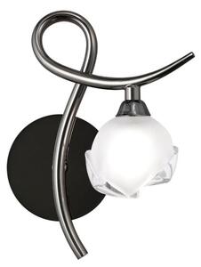 M0818BC/R Fragma 1 Light Black Chrome Wall Lamp