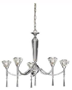 F2237/5 Chrome 5 Light Chandelier