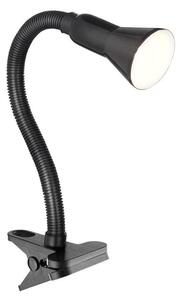 Searchlight 4122BK Clip on Desk Lamp in Black with Table Clamp
