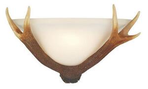 David Hunt Lighting ANT07 Antler 1 Light Rustic Wall Uplighter