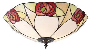 Interiors 1900 64182 Ingram Tiffany 2 Light Flush Ceiling Light