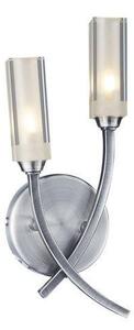 Dar MOR0946 Morgan 2 Light Satin Chrome Wall Light