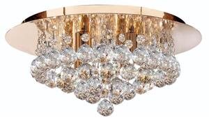 Searchlight 3404-4GO Hanna 4 Light Flush Ceiling Crystal Light