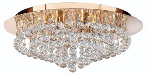 Searchlight 3408-8GO Hanna 8 Light Flush Ceiling Crystal Light