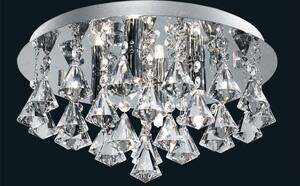 Searchlight 3304-4CC Hanna 4 Light Flush Ceiling Crystal Light