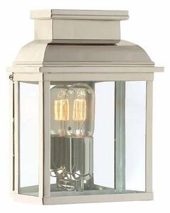 Old Bailey Solid Brass Outdoor Lantern, Polished Nickel