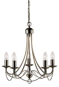 Searchlight 6345-5AB Maypole 5 Light Antique Brass Ceiling Pendant