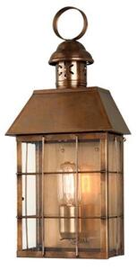 Hyde Park Solid Brass Outdoor Lantern, Antique Brass