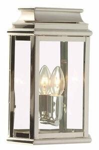St Martins Solid Brass Outdoor Lantern, Polished Nickel
