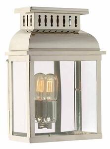 Westminster Abbey Solid Brass Outdoor Lantern, Polished Nickel