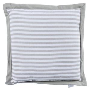 Homescapes Grey and White Striped Seat Pad