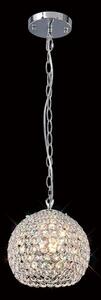 IL30190 Ava 3 Light Chrome And Crystal Ceiling Pendant