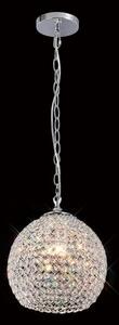 IL30191 Ava 4 Light Chrome And Crystal Ceiling Pendant
