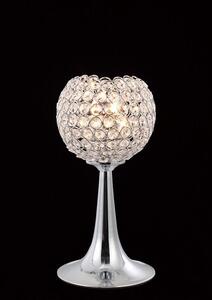 IL30193 Ava 2 Light Chrome And Crystal Table Lamp