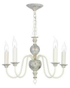 David Hunt Lighting FLE0512 Flemish 5 Light Distressed Grey Ceiling Pendant