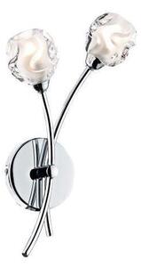 Dar SEA0950 Seattle 2 Light Wall Light in Polished Chrome