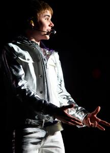 Photography Justin Bieber performing at the NIA