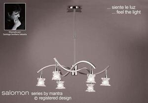 M3030SN Salomon 6 Lt Satin Nickel Semi-Flush Ceiling Pendant