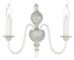 David Hunt Lighting FLE0912 Flemish 2 Light Distressed Grey Wall Light