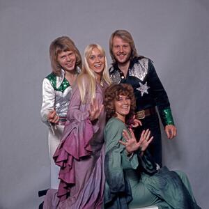 Photography Studio shot of Swedish pop group ABBA, Germany 1970s