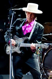 Photography Bob Dylan in concert in Uk, 2010