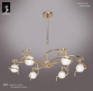 M0079PB Dali 6 Light Polished Brass Chandelier