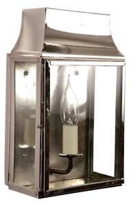 Strathmore N462 Solid Brass Nickel Plated 1 Light Exterior Wall Lantern