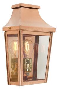 Norlys CS7-2-COPPER Chelsea Half Lantern Copper with Clear Panels